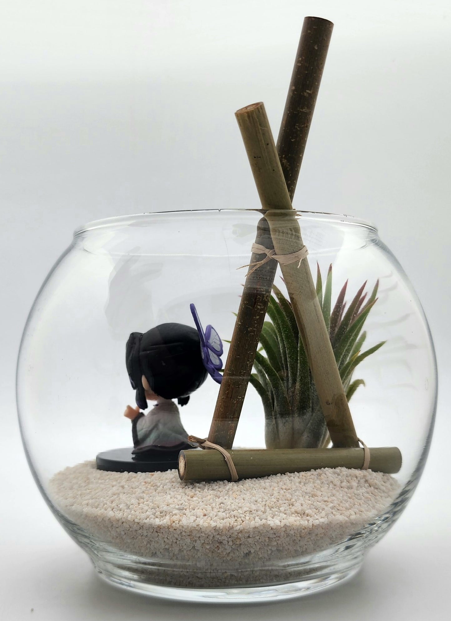 Demon Slayer Shinobu Kocho with Ionantha Air Plant in Vase